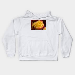 Floral arrangement with roses Kids Hoodie